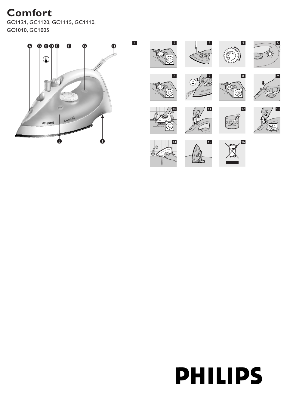 Инструкция по эксплуатации Philips Fer vapeur | 15 страниц